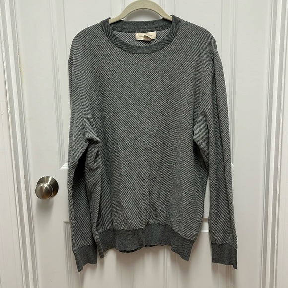 Men’s‎ Gray Stripe Frederik Anderson Copenhagen Crewneck Sweater- XL - Picture 1 of 5